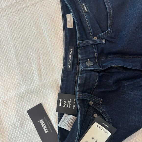 Mavi - Matt Relaxed Straight Leg - 32W 35L - Deep Clean Comfort - (Inv 133) - Picture 4 of 7